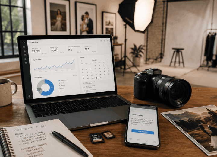 SEO-продвижение сайта фотографа для заявок на съёмки и бронирования дат