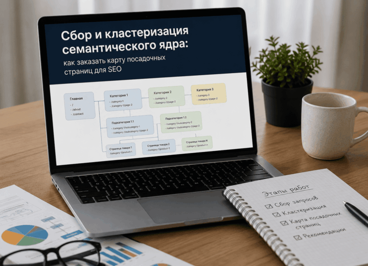 Кластеризация семантики по интентам, услугам и категориям сайта