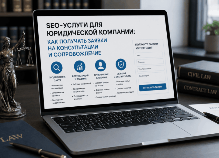 Продвижение юридического сайта для заявок на консультации