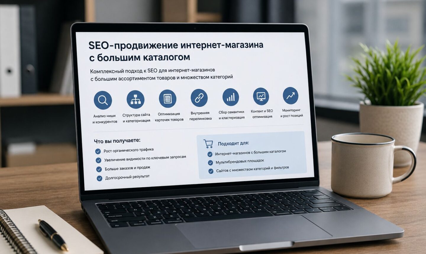 SEO-продвижение интернет-магазина с большим каталогом товаров
